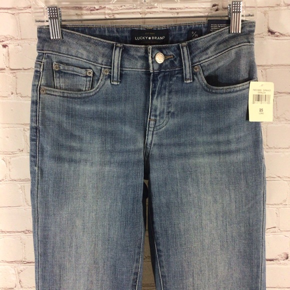 Lucky Brand Lolita Boot Cut Medium Wash Denim Blue Jeans Size 0 New With Tags - Picture 2 of 10